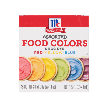 Extracts and food coloring