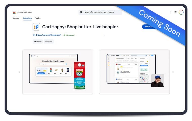 Grocery shopping is a mess